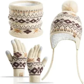 Conjunto de invierno para niños de 3 piezas