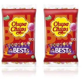 Chupa Chups Original de Caramelo con Palo - 240 Und. Variados