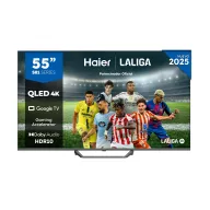 Haier Smart TV 55" QLED 4K UHD con Google Assistant y Dolby Audio