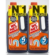 Desatascador Turbo Wc Net 2 Unidades 1L (4,86€/unidad)