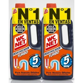 Desatascador Turbo Wc Net 2 Unidades 1L (4,86€/unidad)