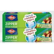 24 Bolsas Zipper 1 Litro Multiuso Albal, 2 X Paquete