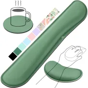 Reposamuñecas Ergonómico Verde Oscuro para Teclado y Ratón