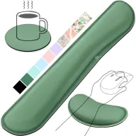 Reposamuñecas Ergonómico Verde Oscuro para Teclado y Ratón