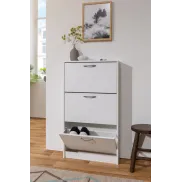 Zapatero blanco DRESDE con 3 trampones