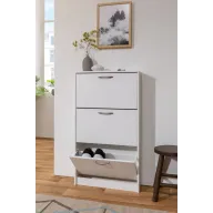 Zapatero blanco DRESDE con 3 trampones