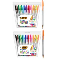 Pack de 30 bolígrafos BIC Cristal Multicolour (2x15 unidades)