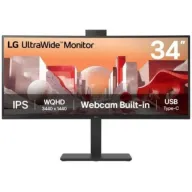 LG 34BA85QE-B 34" Curvo UWQHD IPS con Webcam y Micrófono