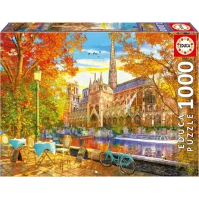 Puzzle Otoño en Notre Dame 1000 Piezas Educa