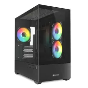 Carcasa Micro ATX Sharkoon MK6 RGB en Negro