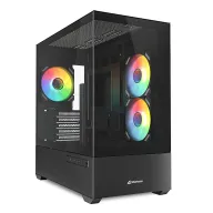 Carcasa Micro ATX Sharkoon MK6 RGB en Negro