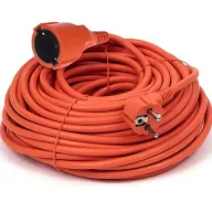 Cable alargador flexible naranja para jardín, 5m a 30m