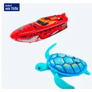 ZURU Robot Alive: Barco, Tortuga y Pez - Juguete Interactivo