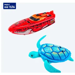 ZURU Robot Alive: Barco, Tortuga y Pez - Juguete Interactivo