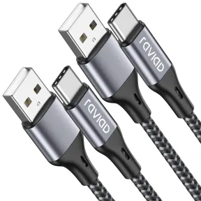 Cable Cargador USB C 3M 2Pack, Carga Rápida y Nylon