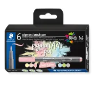 Rotuladores de pinceles pastel STAEDTLER - 6 colores surtidos