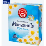 Infusión de Manzanilla POMPADOUR - Pack Ahorro 100 Bolsitas