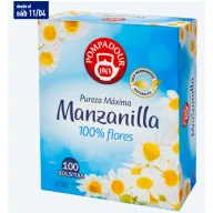 Infusión de Manzanilla POMPADOUR - Pack Ahorro 100 Bolsitas