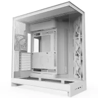 Caja Torre E-ATX NZXT H9 Flow 2025 - 4 Ventiladores, Cristal Blanco