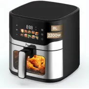 Freidora de aire NARVI 8L, 2200W, Doble Grill y Resistencia