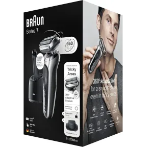 Afeitadora eléctrica Braun Series 7 dorada, 60 min de uso