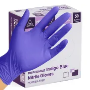 Guantes desechables de nitrilo para manipulación de alimentos