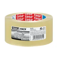Cinta adhesiva transparente Tesa 66 m x 50 mm, Standard PP