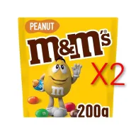 M&M's Cacahuete - Bolsa de 200g de Chocolate con Leche