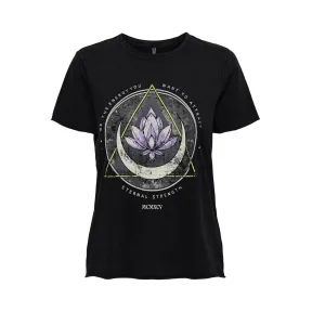 Camiseta de Mujer Estampada ONLY de Manga Corta