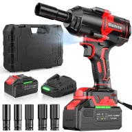 Llave de Impacto 1000 Nm, Inalámbrica 12" y Batería 4000 mAh