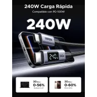 Cable USB C PD3.1 240W UGREEN con Carga Rápida y LED