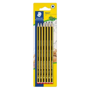 Lápices HB Negro Staedtler, 6 unidades, 120-2BK6DAST