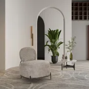 Sillón gris oscuro decorativo OWEN