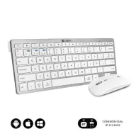 Combo Inalámbrico Blanco: Teclado y Ratón Subblim