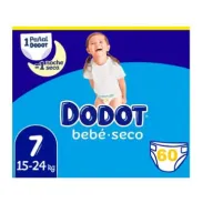 Pañales Dodot Bebé-Seco Talla 7 (15-24 kg) - 60 Unidades
