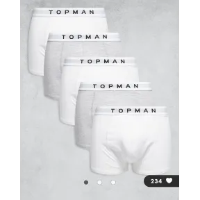 Pack de 5 calzoncillos de Topman
