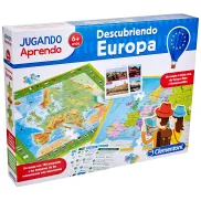 Descubriendo Europa: Puzle 2 en 1 y 150 Preguntas Clementoni