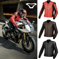 Chaqueta MACNA Aviant Air de cuero perforado para moto