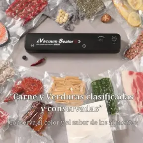 Máquina de envasar al vacío con 10 bolsas incluidas