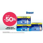 Pañales Dodot 50% de descuento en 2ª unidad
