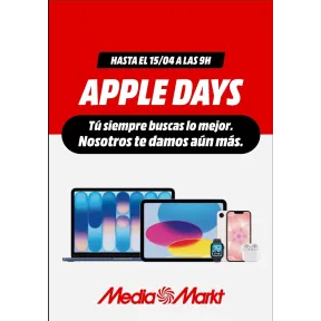 Rebajas en Mediamarkt: Apple Days con ofertas en iPhone y más