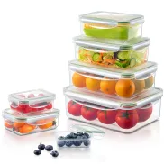 Juego de 7 Recipientes Herméticos para Alimentos sin BPA
