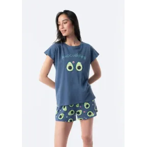 Pijama de Mujer TEX de dos piezas manga corta - Tallas S a XXL