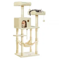 Torre para Gatos de 143 cm con Rascadores y Accesorios