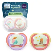 Chupetes Ultra Air Philips Avent para la Noche - 2 Unidades
