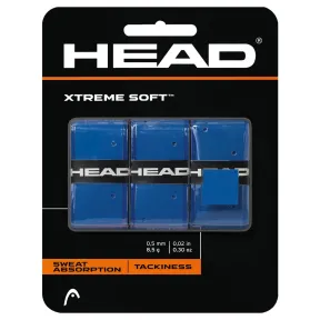 Pack de 3 Overgrips Azul para Raquetas de Tenis y Pádel