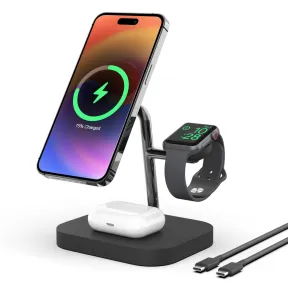 Cargador Inalambrico 3 en 1 Boaraino para iPhone y Apple