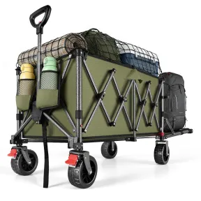 Carro Plegable Todo Terreno YEAUPE PRO – Ruedas Anchas y Frenos