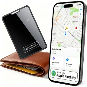 Localizador Bluetooth Ultradelgado Negro para iOS (1 Pack)