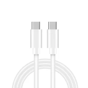 Cable tipo C 60W de carga rápida PD3.0, 1m, blanco